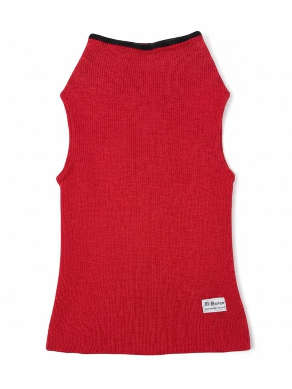 Icelandic Design 100% Wool Fleece Lined Sweater Vest Red S